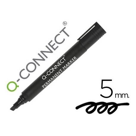 Rotulador permanente Q-Connect negro 5mm