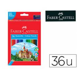 Lapices de colores Faber-Castell hexagonal caja 36 unidades + sacapuntas