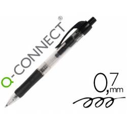 Boligrafo retractil Q-Connect Negro 0,7 mm