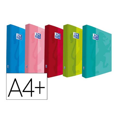 Carpeta Oxford 4 anillas DIN A4+ Carton Forrado Colores Surtidos (155506)