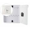 Armario portallaves plástico Paperflow con reloj para 12 llaves 320x320x60 mm Blanco