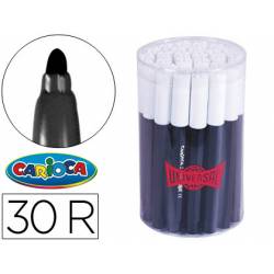 Rotulador Carioca Jumbo grueso caja de 30 rotuladores negros