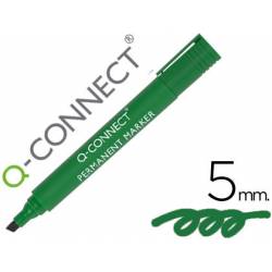 Rotulador Q-Connect Punta de Fibra Permanente Verde 5 mm
