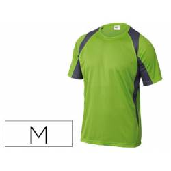 Camiseta manga corta DeltaPlus verde talla M