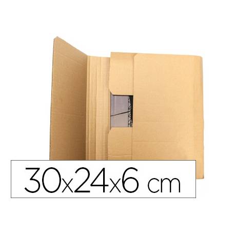 Caja para embalar Libros 30x24x6Cm. Marca Q-Connect
