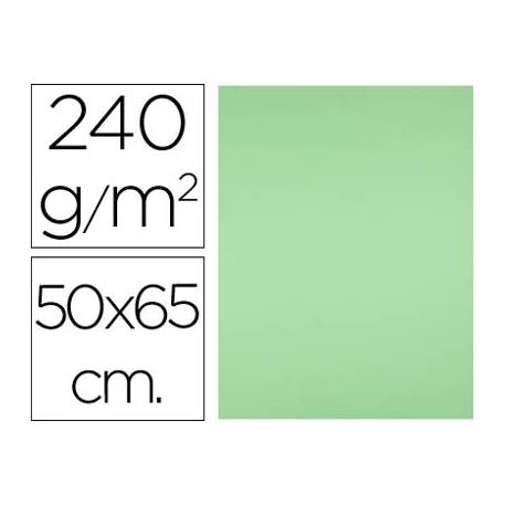 Cartulina Liderpapel verde pistacho 240 g/m2