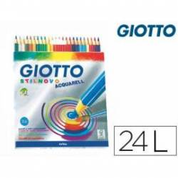 Lapices de colores Giotto Stilnovo acuarelables caja de 24 colores