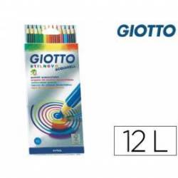 Lapices de colores Giotto Stilnovo acuarelables caja de 12 colores