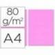 Papel color Liderpapel rosa A4 80 g/m2 100 hojas