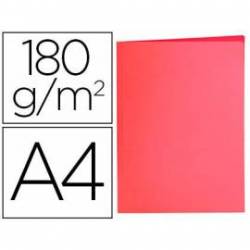 Subcarpeta de cartulina Liderpapel Din A4 color Rojo pastel 180g/m2