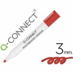 Rotulador Q-Connect pizarra blanca 3 mm rojo