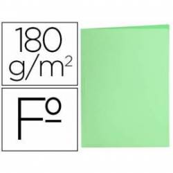 Subcarpeta de cartulina Liderpapel Tamaño folio color Verde pastel 180g/m2