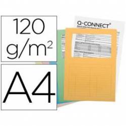Subcarpeta cartulina Q-connect Din A4 colores surtidos paquete 25