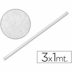 Rollo papel tipo kraft Liderpapel 65 g/m² 3 x 1 m blanco