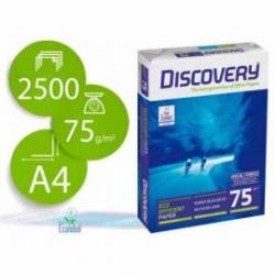 Papel multifuncion A4 Discovery Fast Pack 75 g/m2 Caja 2500 hojas