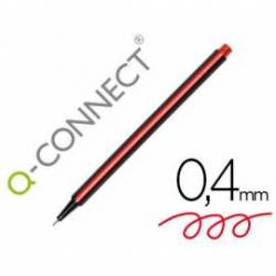 Rotulador Q-Connect Punta de fibra fine 0,4 mm Rojo
