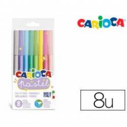 Rotulador Carioca Pastel Blister 8 Colores surtidos