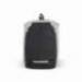 Mochila para portatil marca Q-connect 18" negra / gris poliester impermeable 46x17x31 cm.