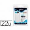 Barra termofusible marca Plico Mini Translucida 22 unidades