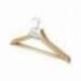 PERCHA ROZENBAL MADERA NATURAL BARNIZADA PACK DE 3 UDS