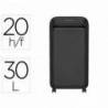 DESTRUCTORA DE DOCUMENTOS FELLOWES LX221 CAPACIDAD DE CORTE 20H SEGURIDAD P5 CLIPS GRAPAS Y TARJETAS 30L COLOR NEGRA