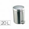 Papelera de Acero Inoxidable Brillo con Pedal 20 L