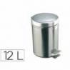Papelera de Acero Inoxidable Brillo con Pedal 12 L