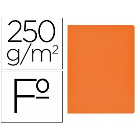 Subcarpeta Gio Folio 250 gr Cartulina naranja