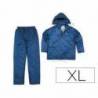 CONJUNTO DE LLUVIA DELTAPLUS 400 POLIESTER/PVC COLOR AZUL MARINO TALLA XL