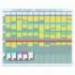 KIT PLANIFICACION DE TARJETAS T MARCA NOBO 66X80 CM 12 COLUMNAS 2X32 RANURAS + 500 TARJETAS T N 2 COLORES SURTIDOS + 100