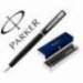 PLUMA MARCA WATERMAN ALLURE LACA NEGRA EN ESTUCHE DE REGALO TINTA AZUL