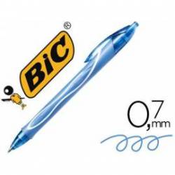 Boligrafo Bic Gelocity Quick Dry Retractil tinta gel Turquesa 0,7 mm