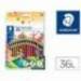 Lapices de colores Staedtler Wopex ecológicos 36 colores largos