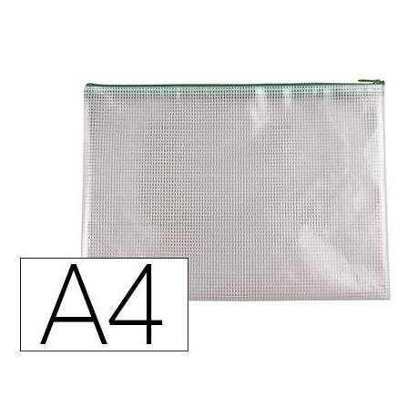 Bolsa multiusos Q-Connect A4 plastico impermeable y ultrarresistente Verde