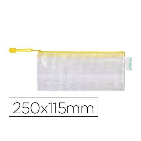 Bolsa multiusos 250x115 mm Tarifold plastico impermeable y ultrarresistente Amarilla