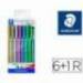 Rotulador Marcador Staedtler Metálico 8323 Colores Surtidos Blister 6 unidades+Rotulador Calibrado 308 C2-9