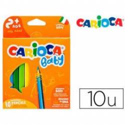 Lapices de Colores Carioca Baby Ergonomicos Colores Surtidos Caja de 10 unidades