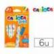 Rotulador Carioca Baby Punta Gruesa Lavables Colores Surtidos Caja de 6 unidades