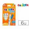 Rotulador Carioca Baby Punta Gruesa Lavables Colores Surtidos Caja de 6 unidades