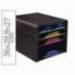 Fichero cajones CEP para 5 cajones Negro/Multicolor