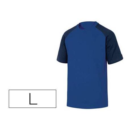 Camiseta manga corta Deltaplus color azul talla L