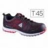 Zapatos de seguridad de Poliuretano DeltaPlus Negro y Rojo talla 45