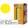 Gomets Apli circulares amarillo 10,5mm