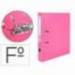 Archivador de palanca Liderpapel folio color rosa lomo 52 mm