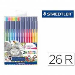 Rotuladores Staedtler Triplus color 323 edición Johanna Basford estuche 26 colores