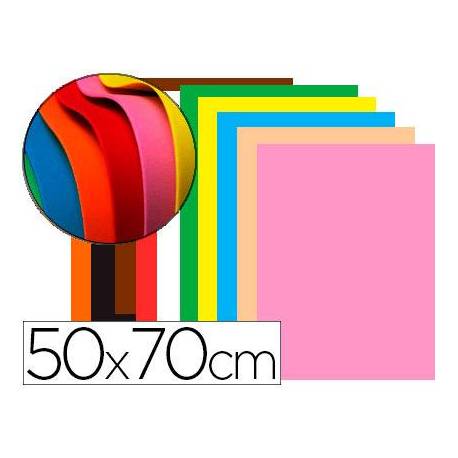Goma Eva Liderpapel 50x70 cm 60 gr Espesor 1,5 mm Colores Surtidos