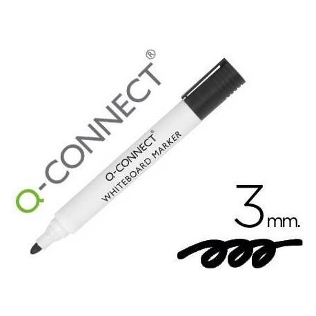 Rotulador Q-Connect para pizarra blanca 3 mm color negro