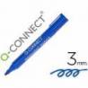 Rotulador Q-Connect punta de fibra permanente 3 mm azul