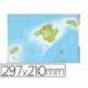 Mapa Mudo Islas Baleares DIN A4 Físico Color