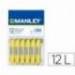 Lapices cera blanda Manley caja 12 unidades color verde amarillo claro